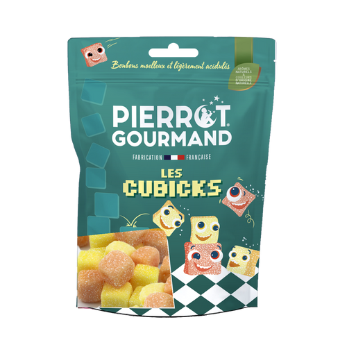 Sachet refermable 100g Cubicks - Pierrot Gourmand - 1