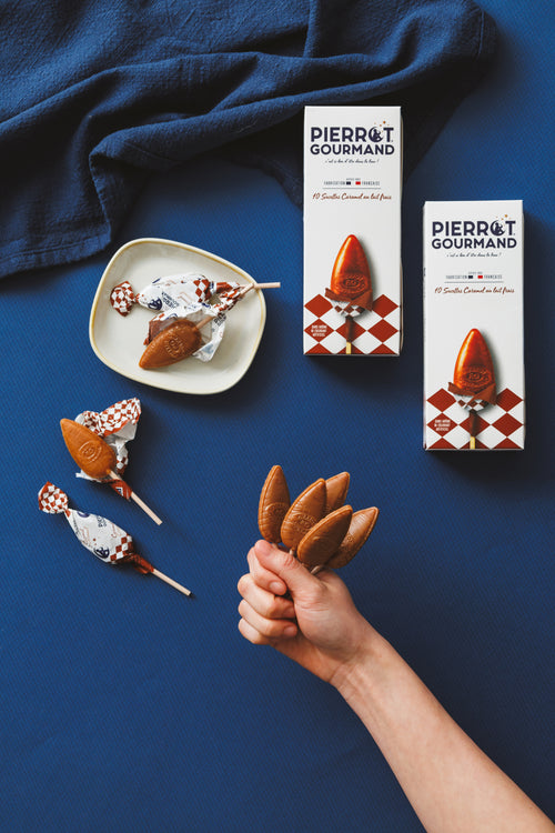 Lot de 2 étuis sucettes caramel au lait frais - Pierrot Gourmand - 2