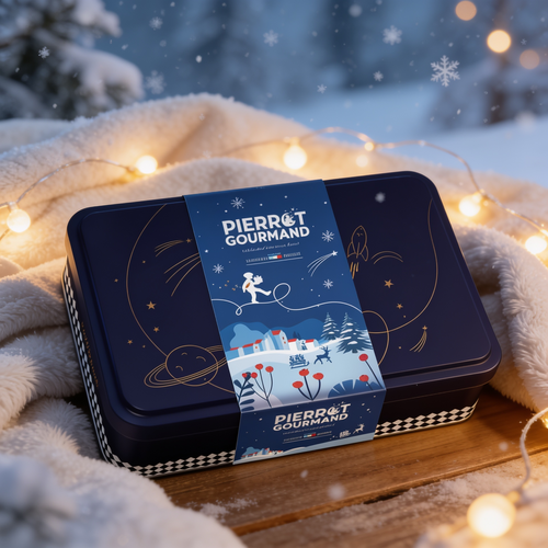 NOTRE BOÎTE MÉTAL PASSE EN MODE NOËL - Pierrot Gourmand