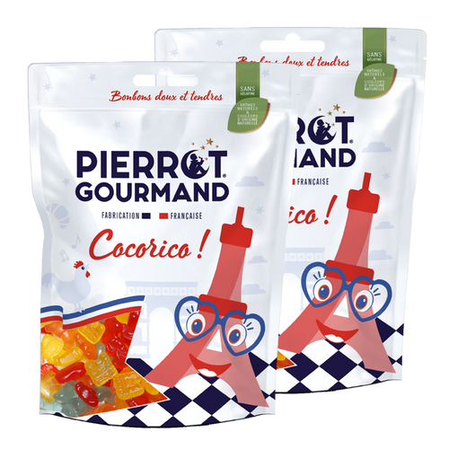 Sachet de bonbons COCORICO - lot de 2 - Pierrot Gourmand - 1
