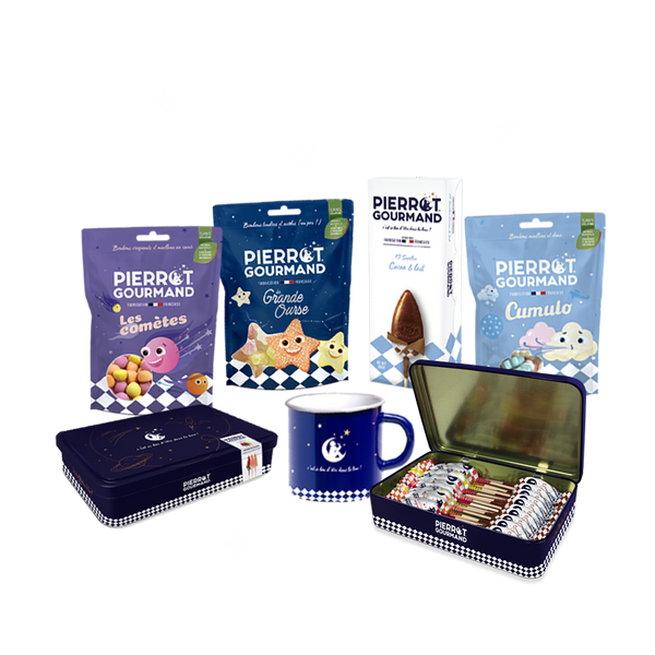 Gourmet Gift Set – Lollipops, Sweets & Mug – Pierrot Gourmand