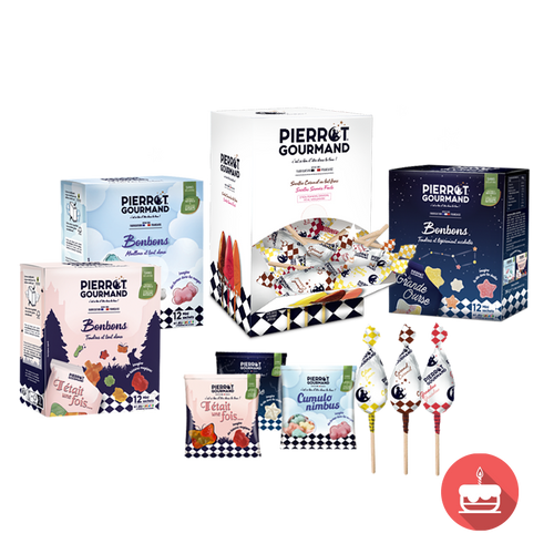 Pack anniversaire - sucettes et bonbons à partager🎊 - Pierrot Gourmand - 1