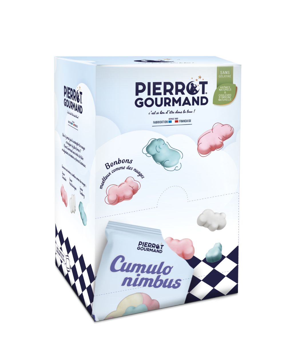 Boîte distributrice de 40 mini-sachets Cumulonimbus – Pierrot Gourmand